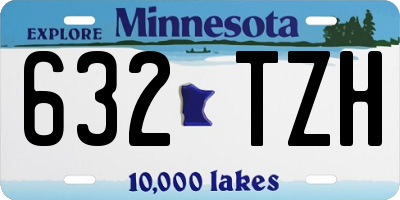 MN license plate 632TZH