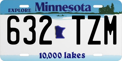 MN license plate 632TZM