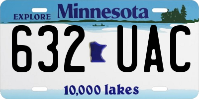 MN license plate 632UAC