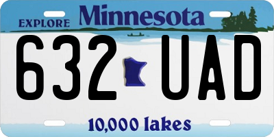 MN license plate 632UAD