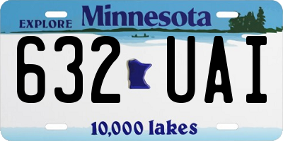MN license plate 632UAI