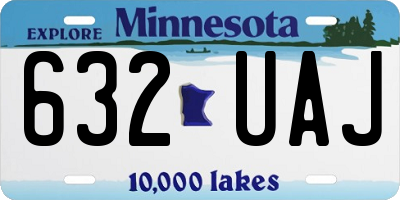 MN license plate 632UAJ