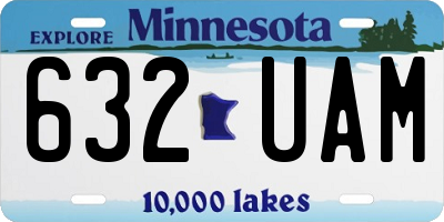MN license plate 632UAM