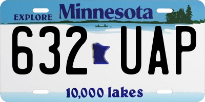 MN license plate 632UAP