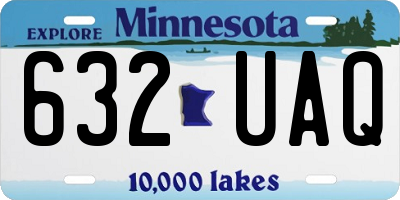 MN license plate 632UAQ