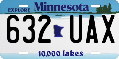 MN license plate 632UAX