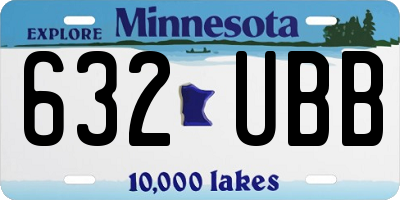 MN license plate 632UBB