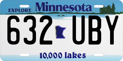 MN license plate 632UBY