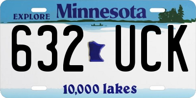 MN license plate 632UCK