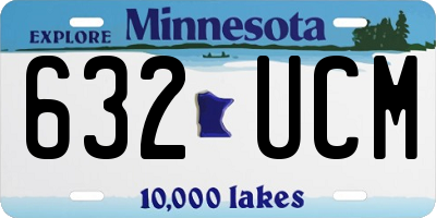 MN license plate 632UCM