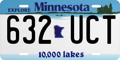 MN license plate 632UCT