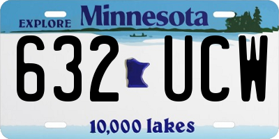 MN license plate 632UCW