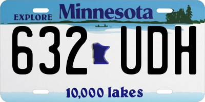 MN license plate 632UDH