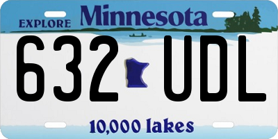 MN license plate 632UDL