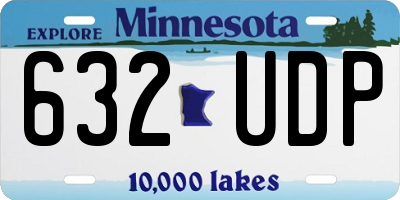 MN license plate 632UDP