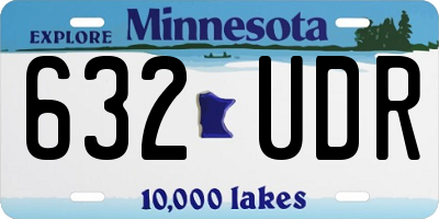 MN license plate 632UDR