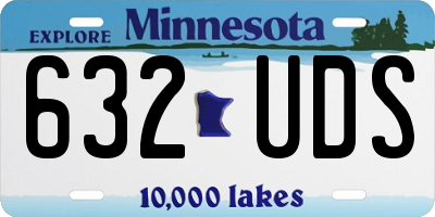 MN license plate 632UDS