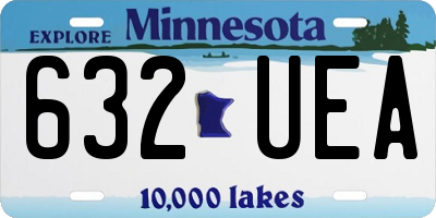 MN license plate 632UEA