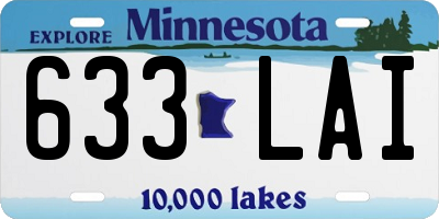 MN license plate 633LAI