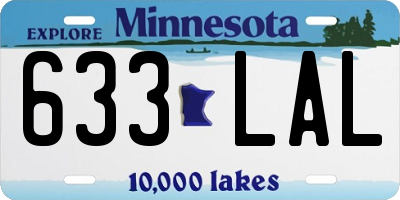 MN license plate 633LAL