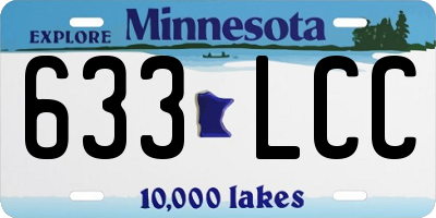 MN license plate 633LCC