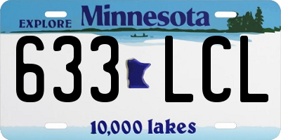 MN license plate 633LCL