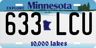 MN license plate 633LCU
