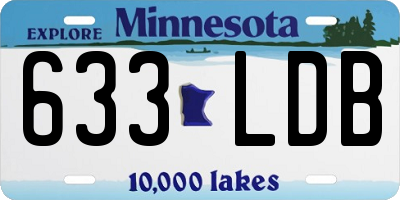 MN license plate 633LDB