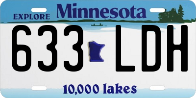 MN license plate 633LDH
