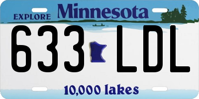 MN license plate 633LDL