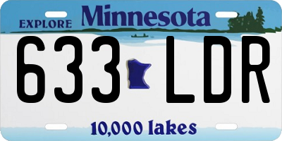 MN license plate 633LDR