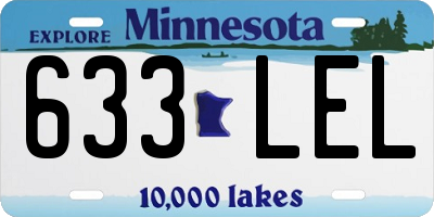 MN license plate 633LEL