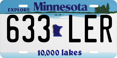 MN license plate 633LER