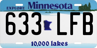 MN license plate 633LFB