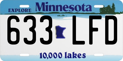MN license plate 633LFD