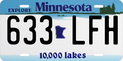 MN license plate 633LFH