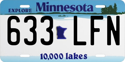 MN license plate 633LFN