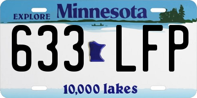 MN license plate 633LFP