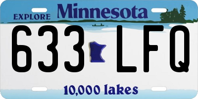 MN license plate 633LFQ