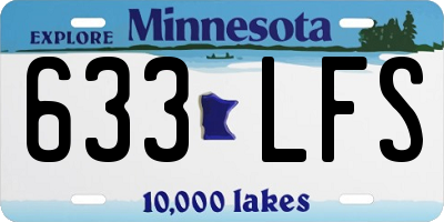 MN license plate 633LFS