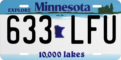 MN license plate 633LFU