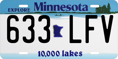 MN license plate 633LFV