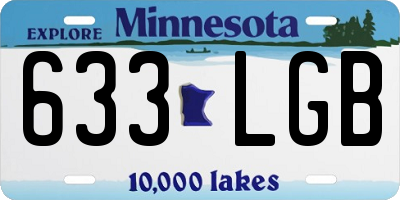 MN license plate 633LGB