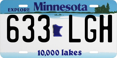 MN license plate 633LGH