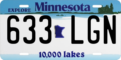 MN license plate 633LGN