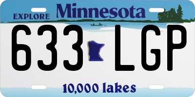 MN license plate 633LGP