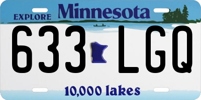 MN license plate 633LGQ