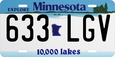 MN license plate 633LGV