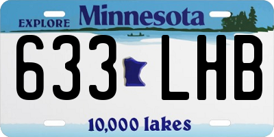 MN license plate 633LHB