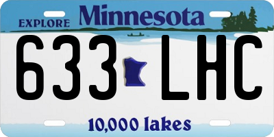MN license plate 633LHC